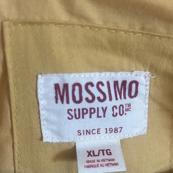 Mossimo Supply Co. Mustard Hooded Puffer Coat - Picture 5 of 6
